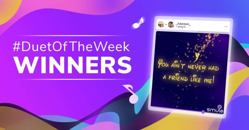 Smule Duet of the Week Winners
