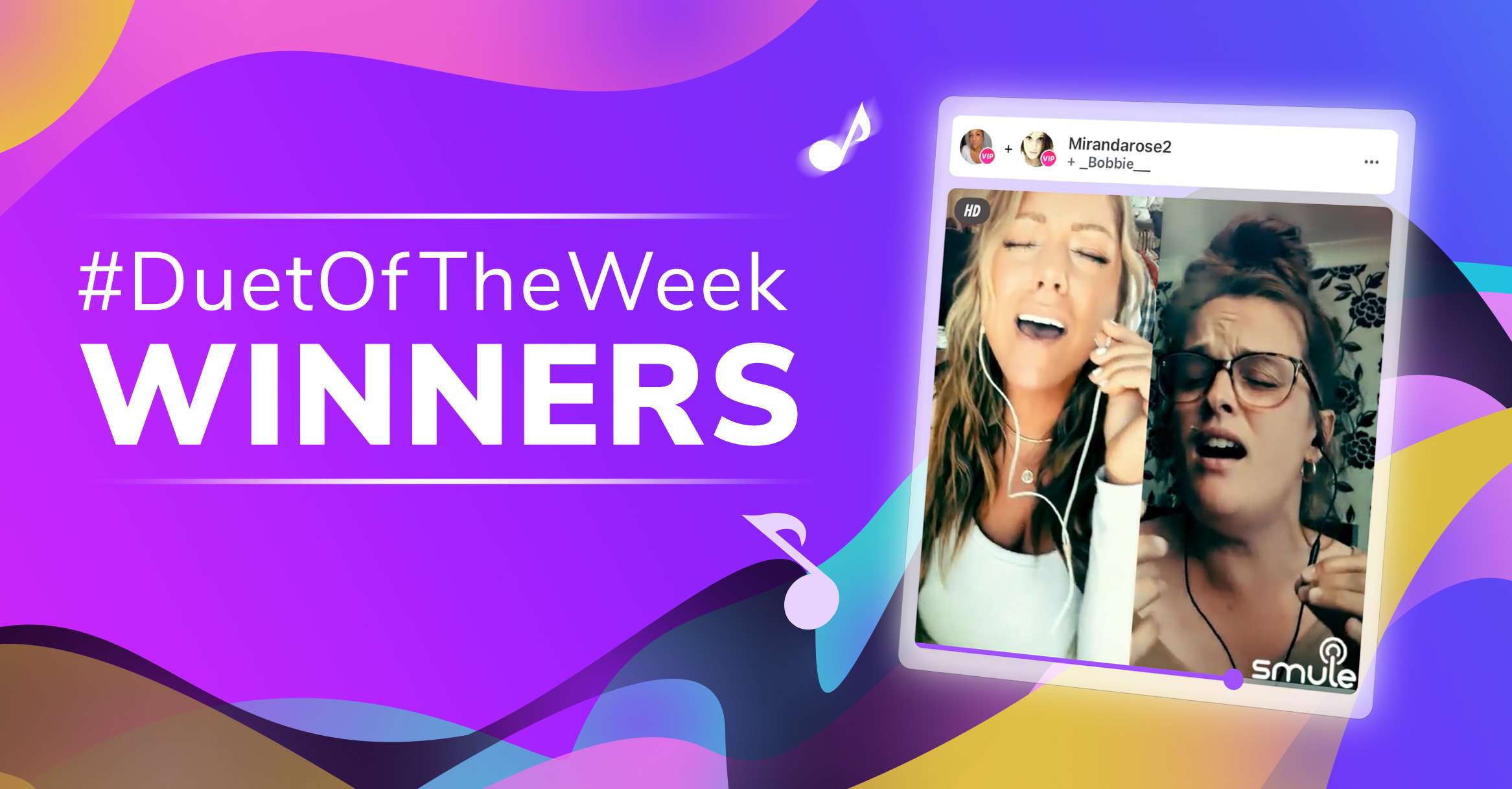 Smule Duet of the Week Winners