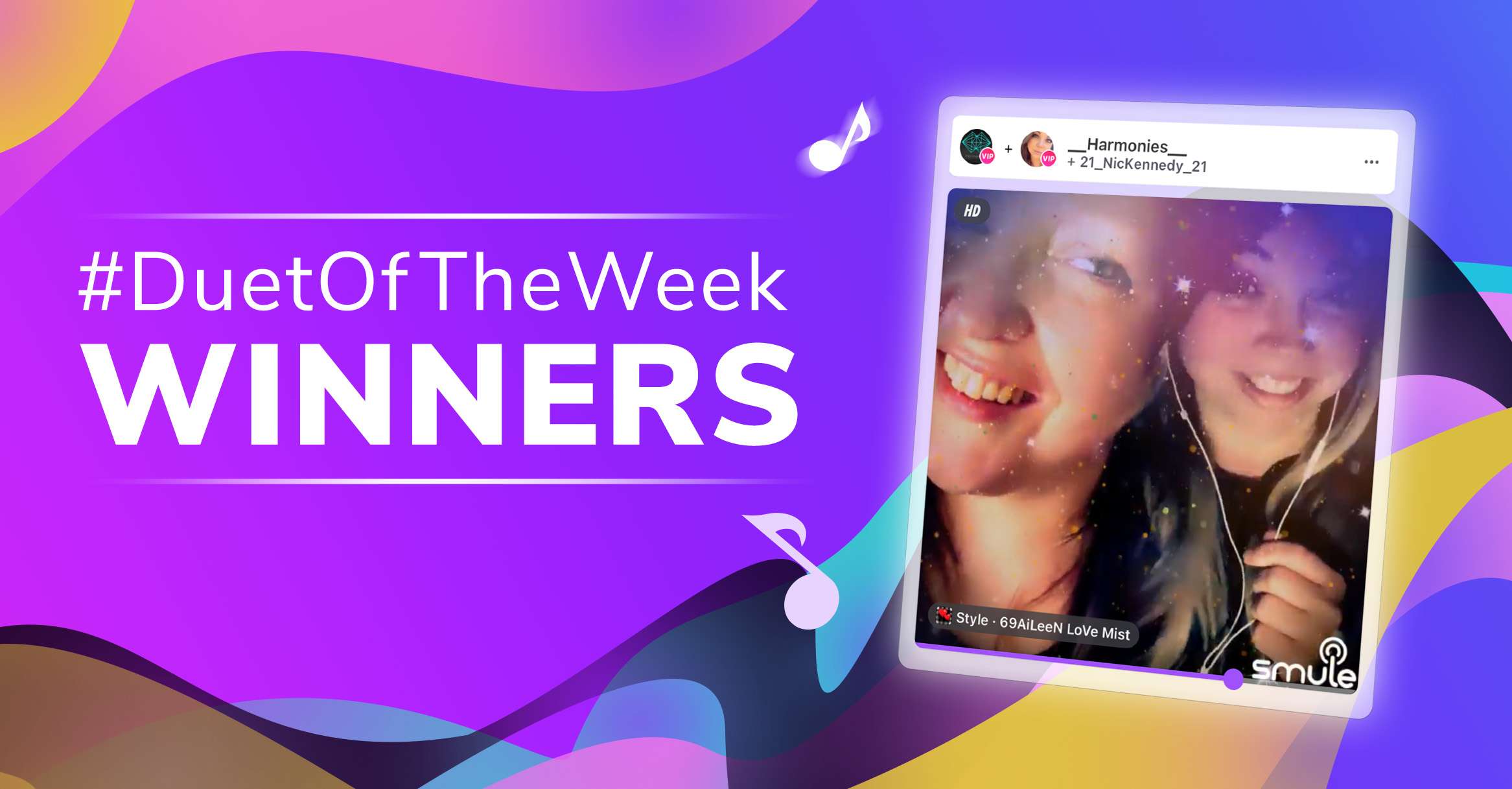 Smule Duet of the Week Winners