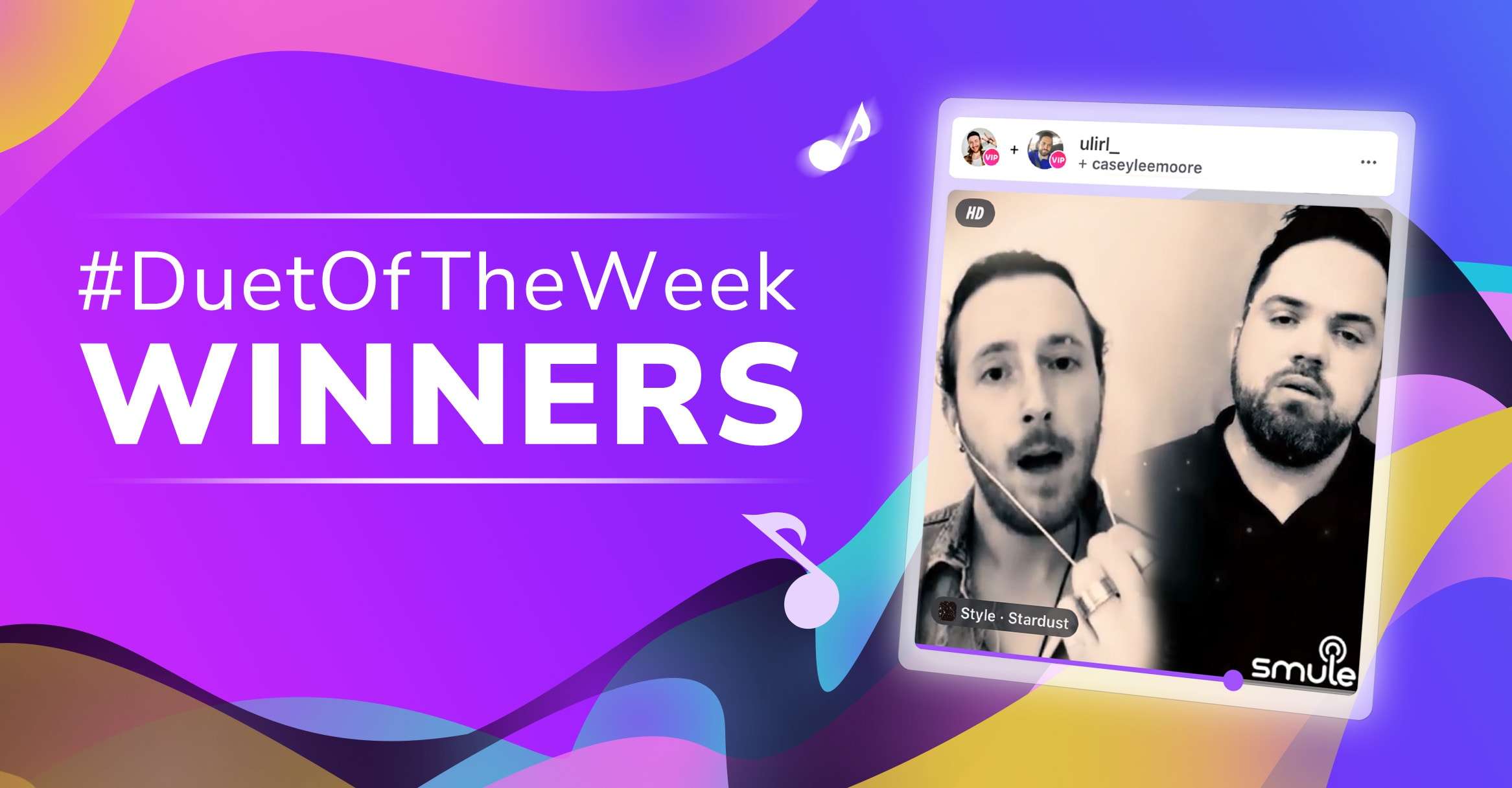 Smule Duet of the Week Winners