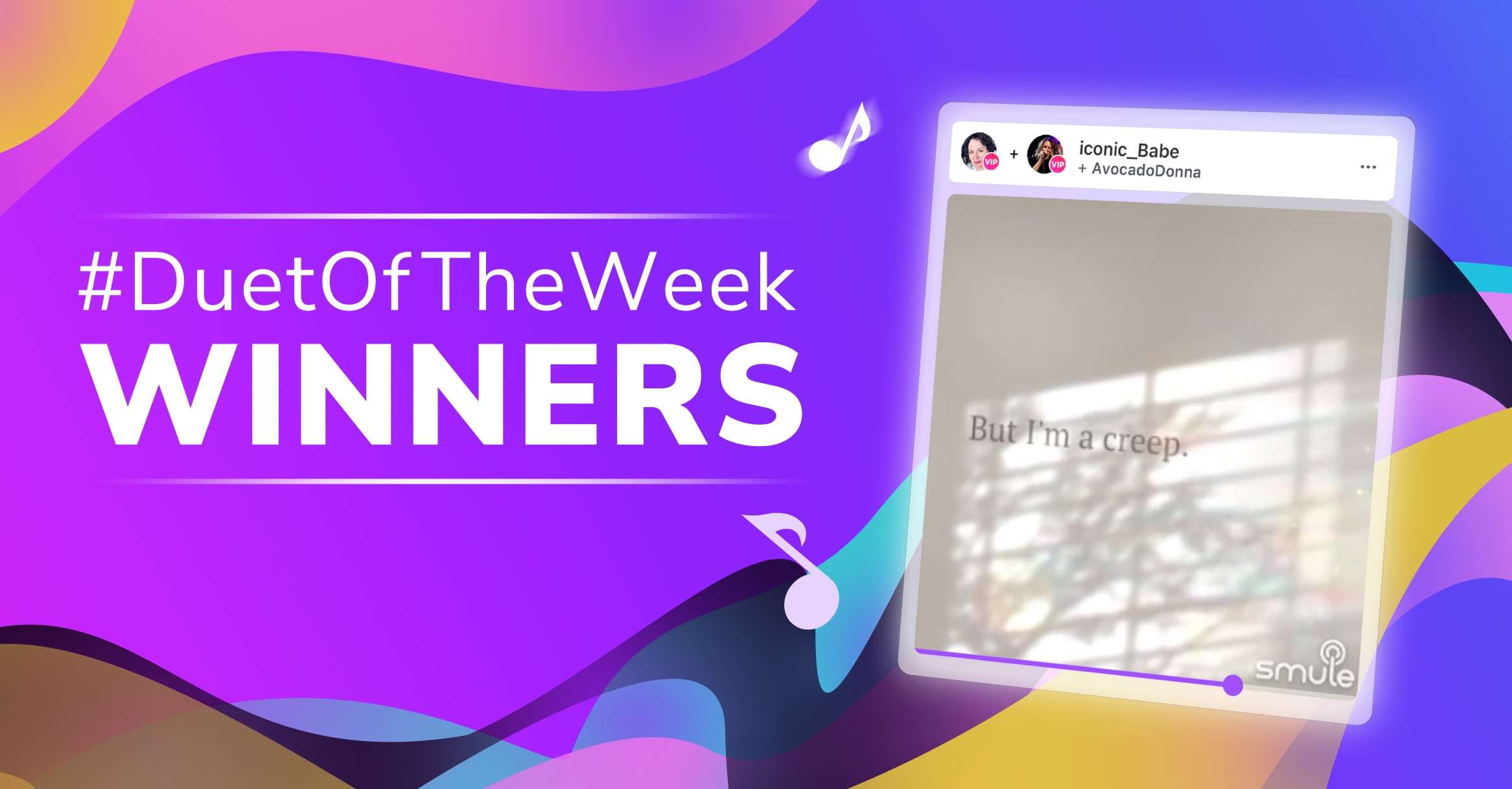Smule Duet of the Week Winners