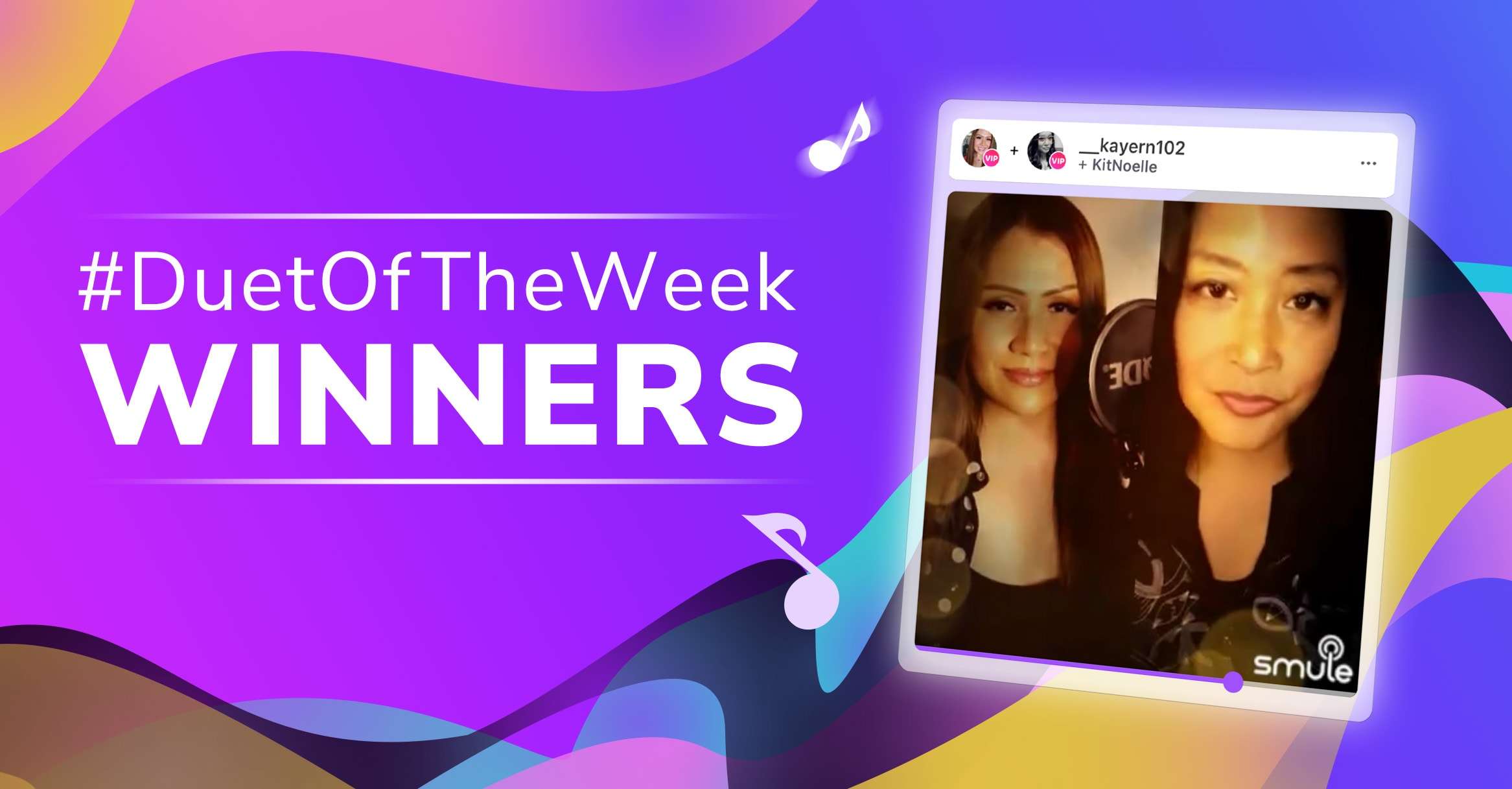 Smule Duet of the Week Winners