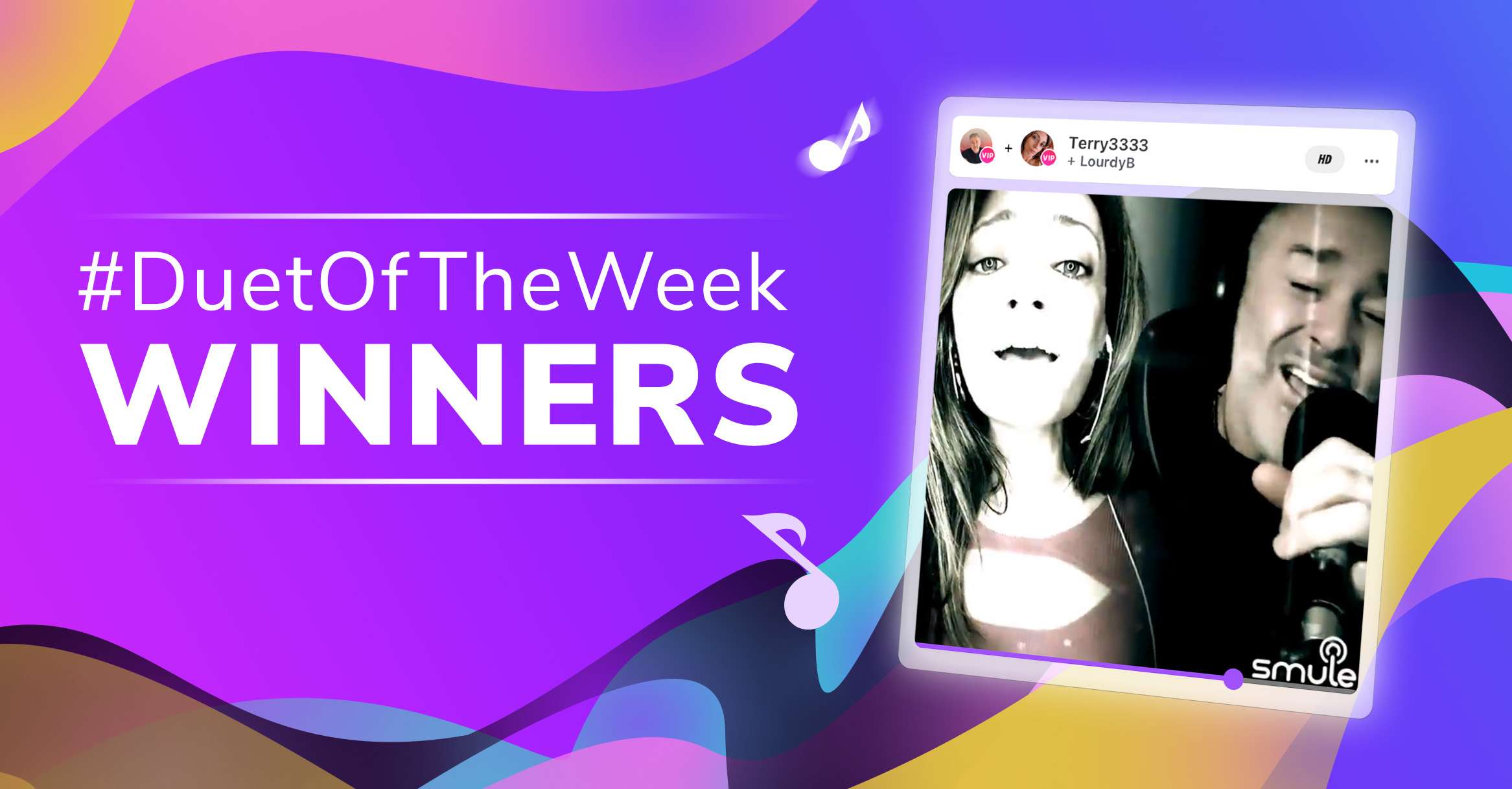 Smule Duet of the Week Winners