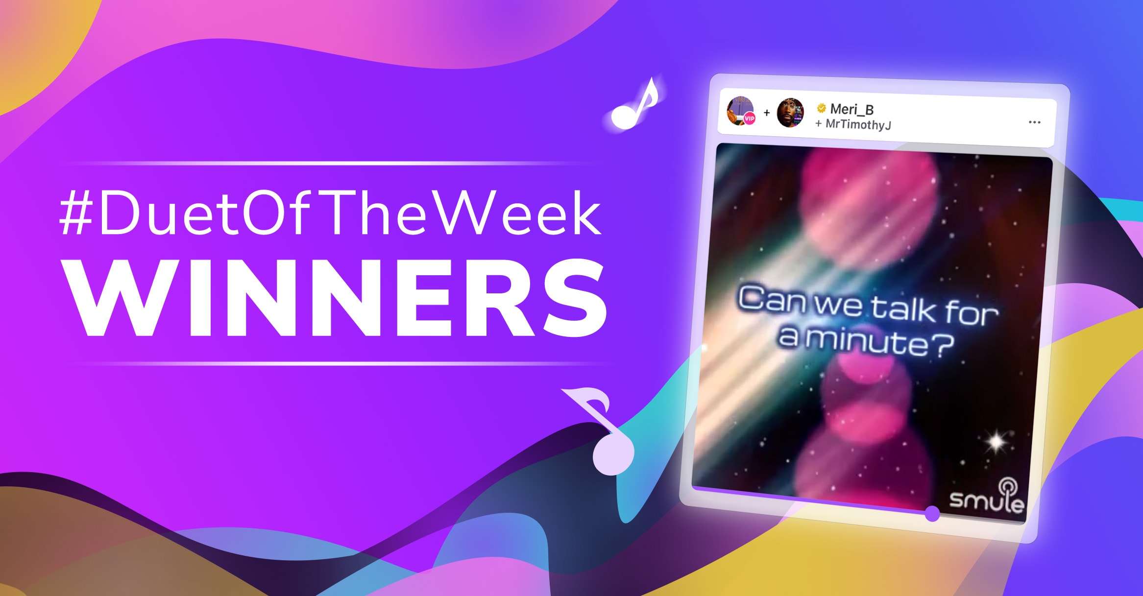 Smule Duet of the Week Winners