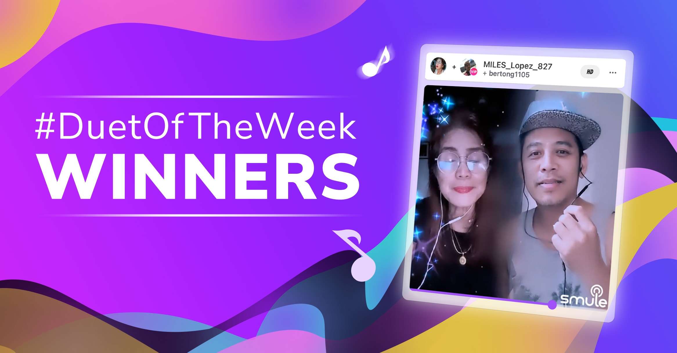 Smule Duet of the Week Winners