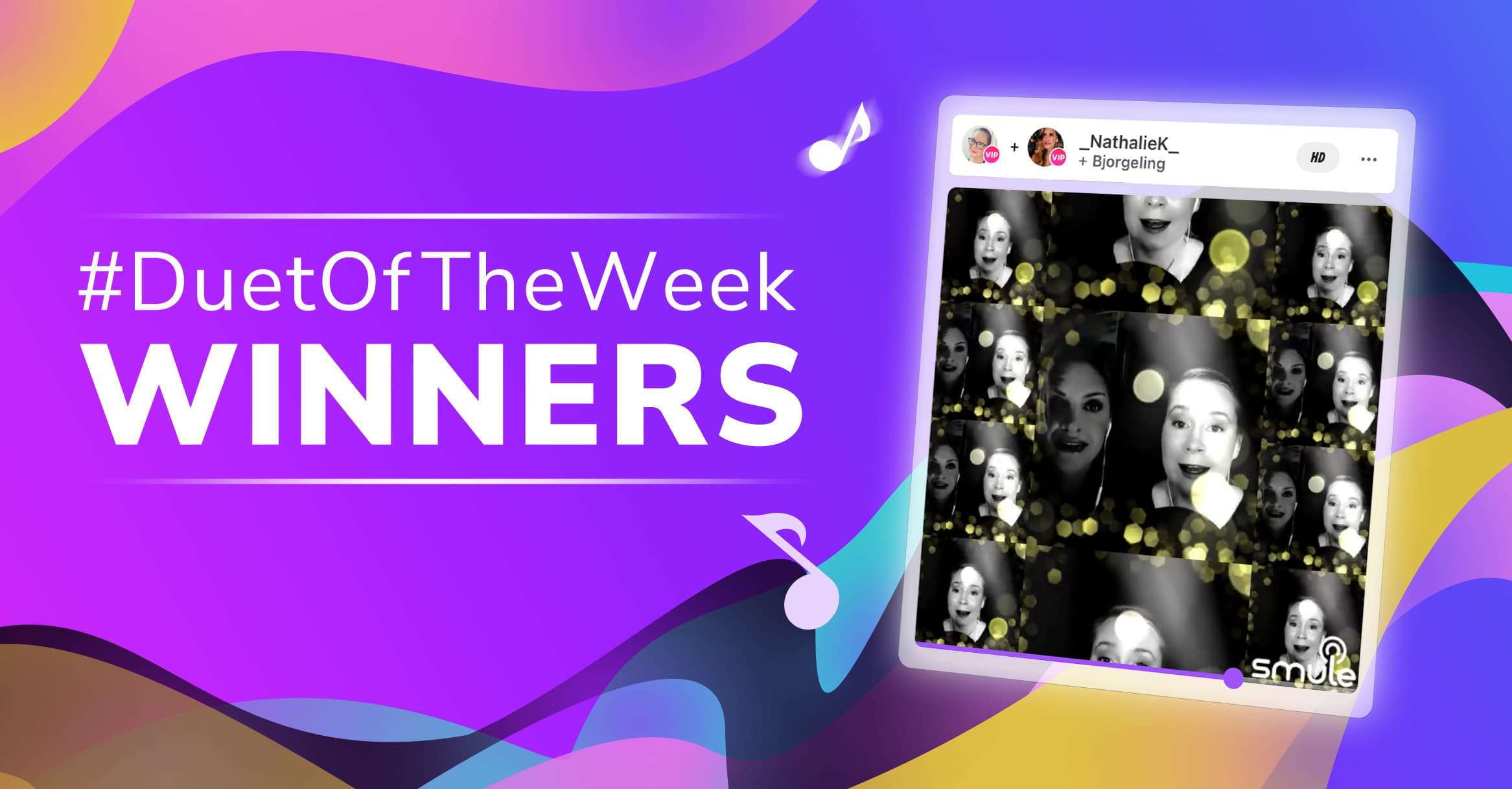 Smule Duet of the Week Winners