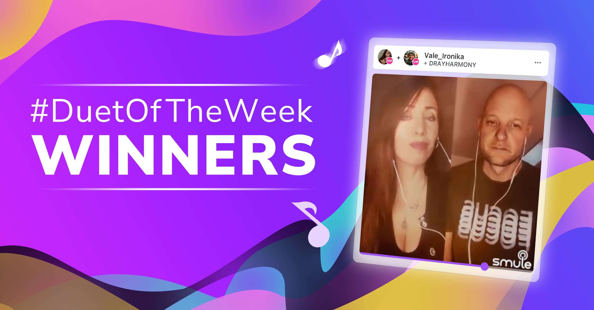 Smule Duet of the Week Winners