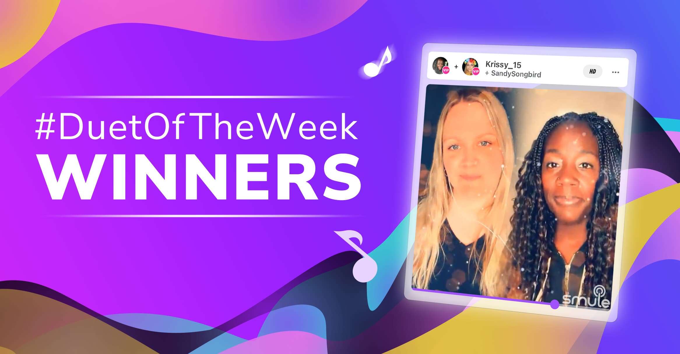Smule Duet of the Week Winners
