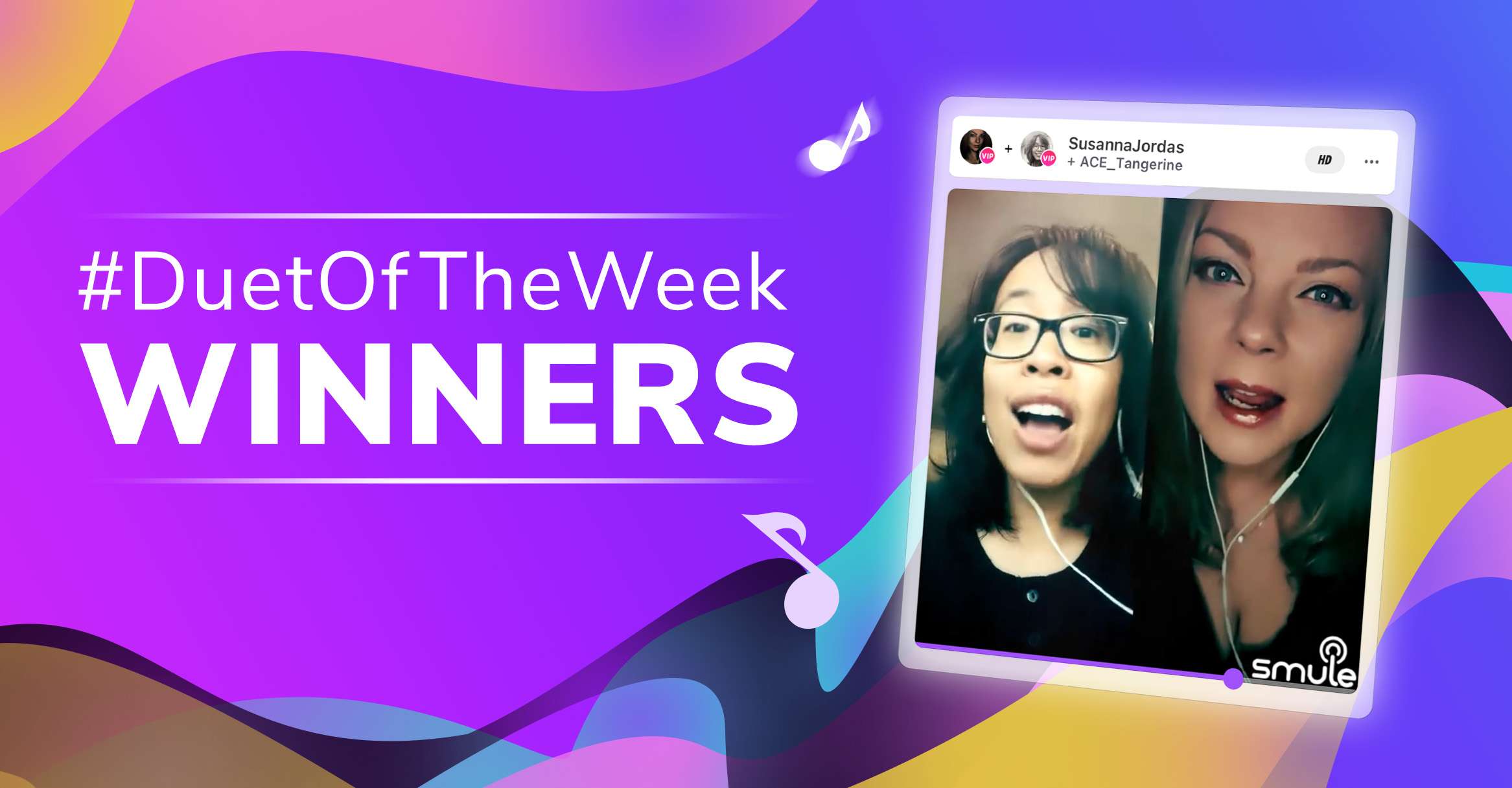 Smule Duet of the Week Winners