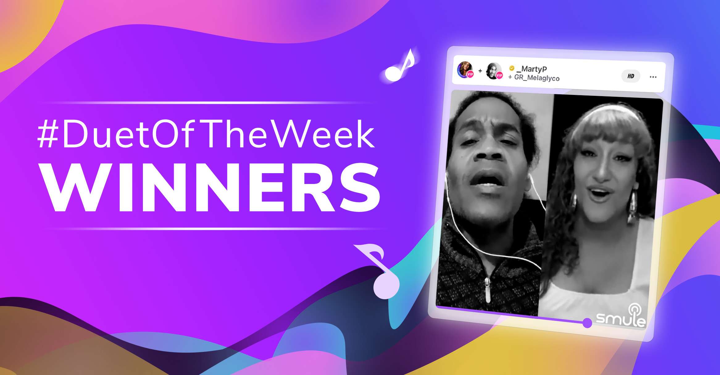Smule Duet of the Week Winners