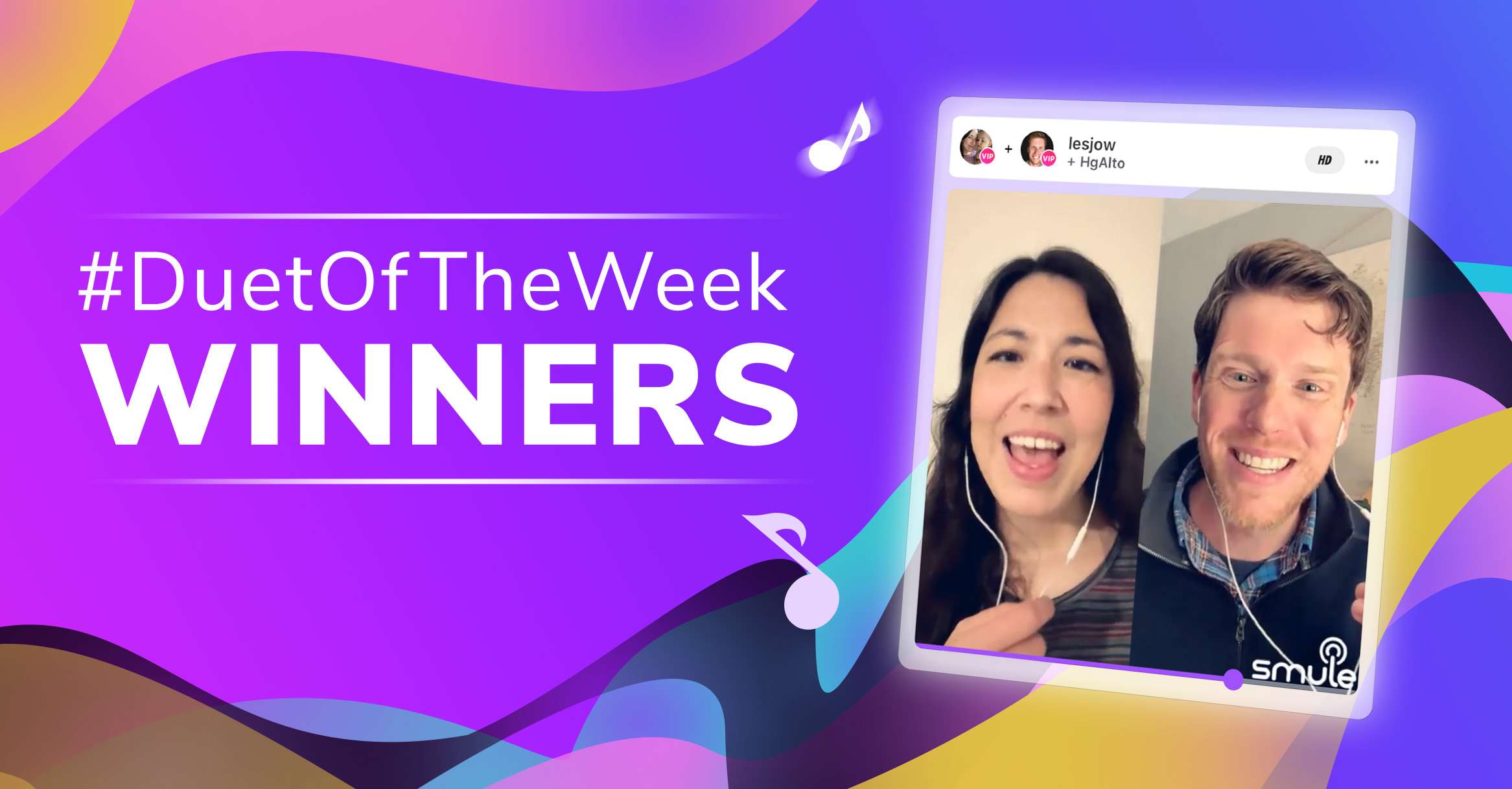 Smule Duet of the Week Winners