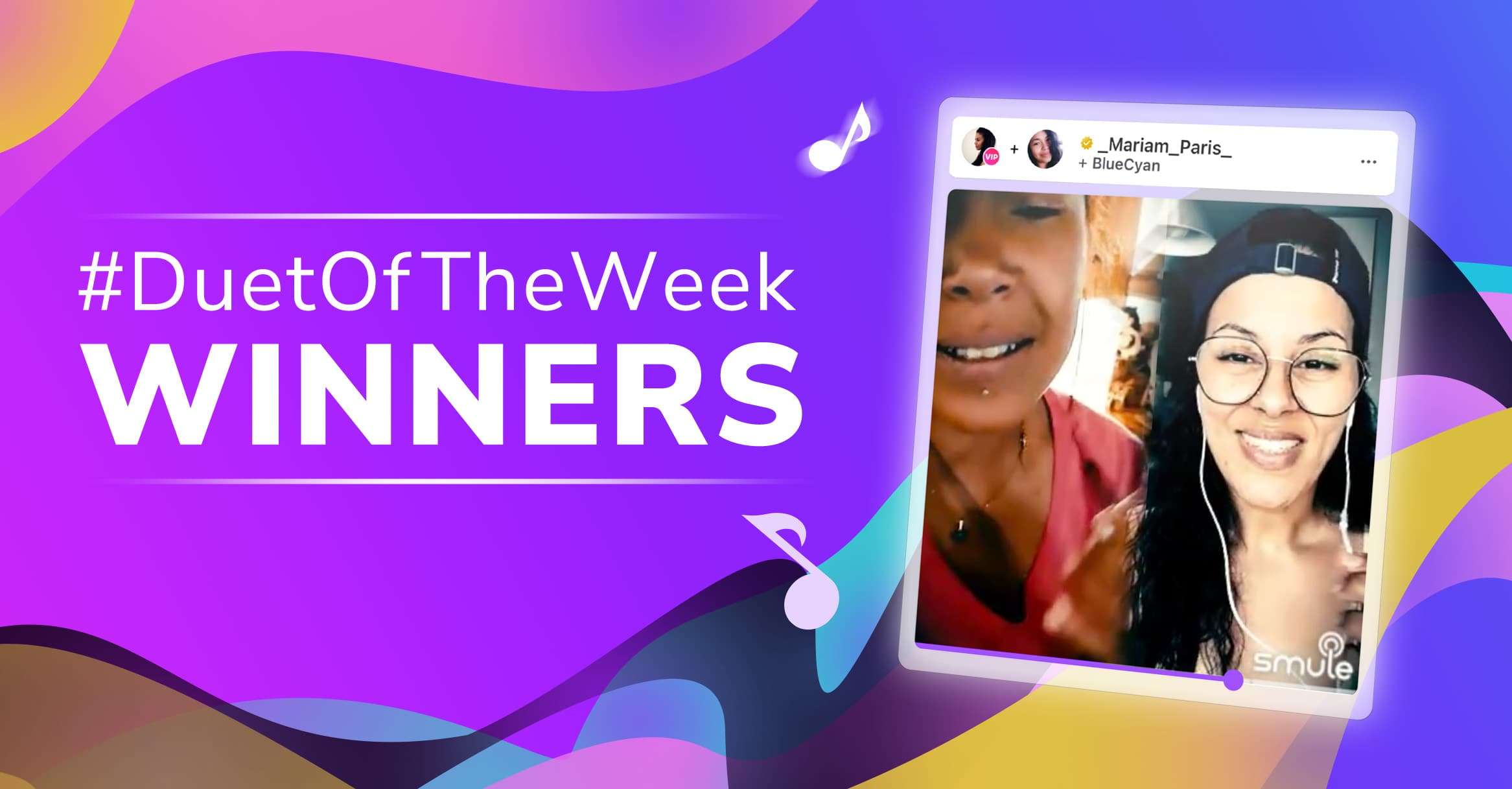 Smule Duet of the Week Winners