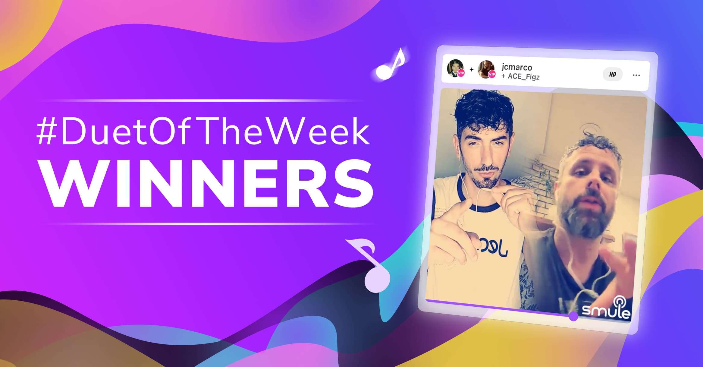 Smule Duet of the Week Winners