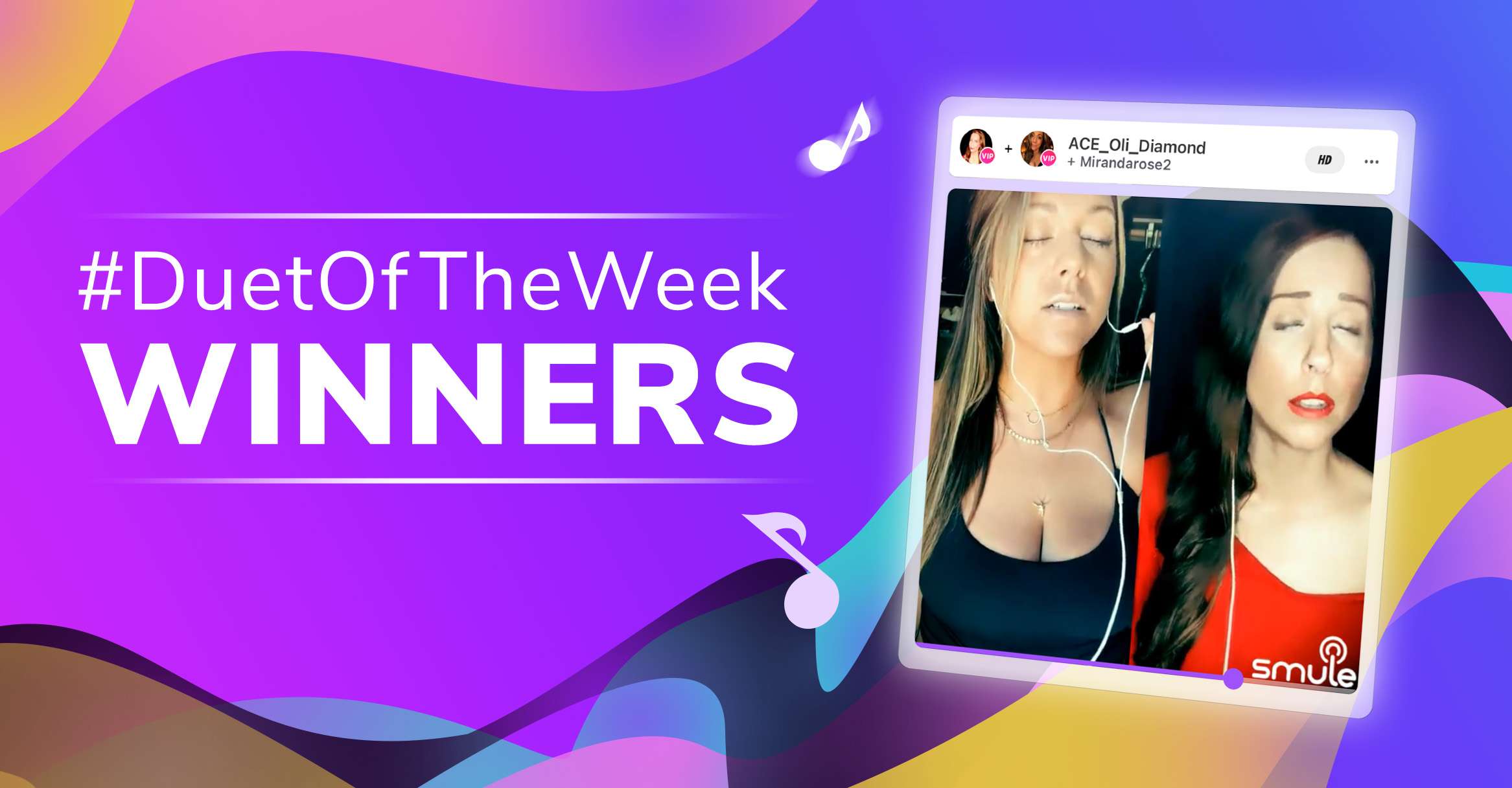 Smule Duet of the Week Winners