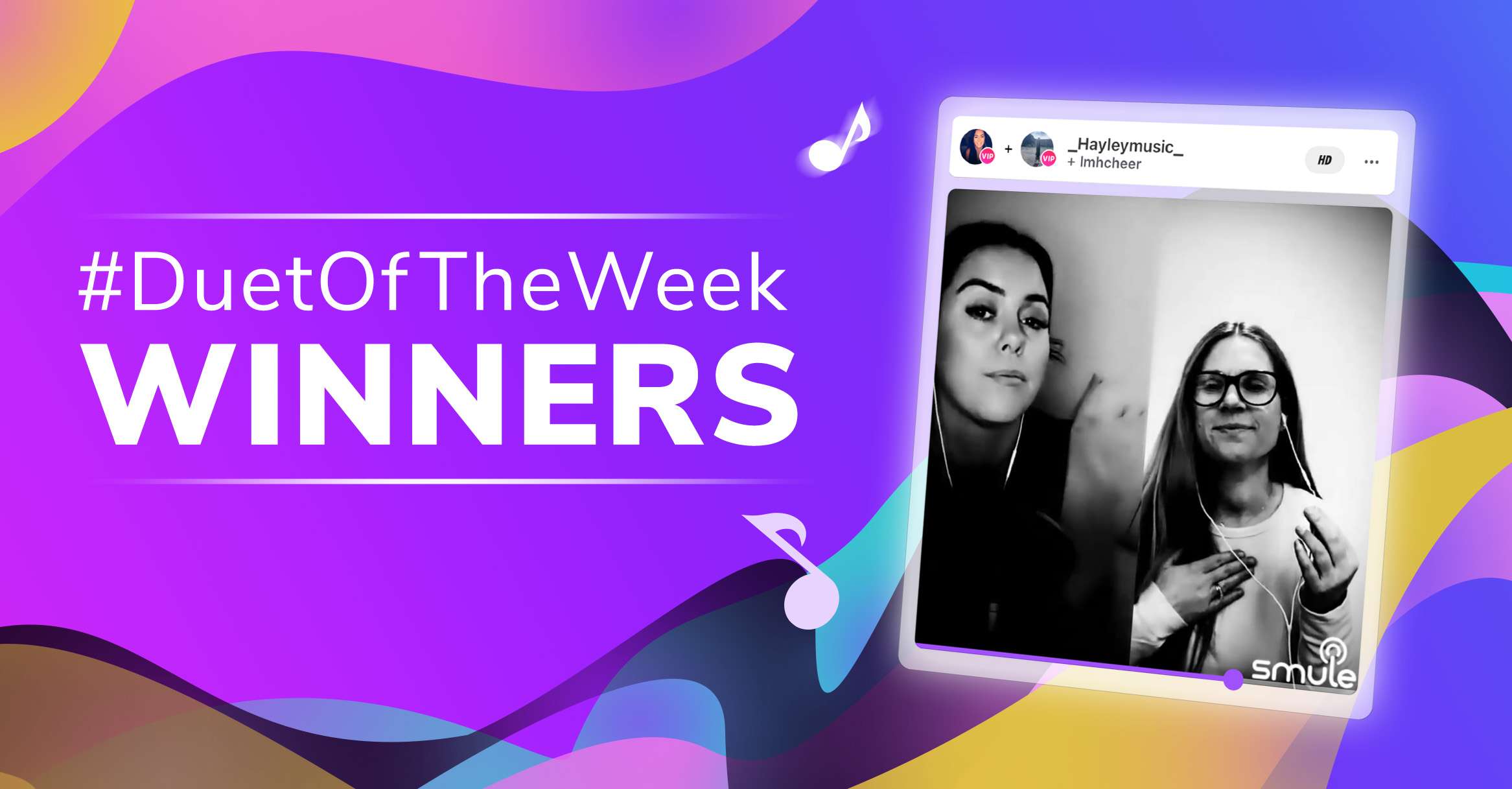 Smule Duet of the Week Winners