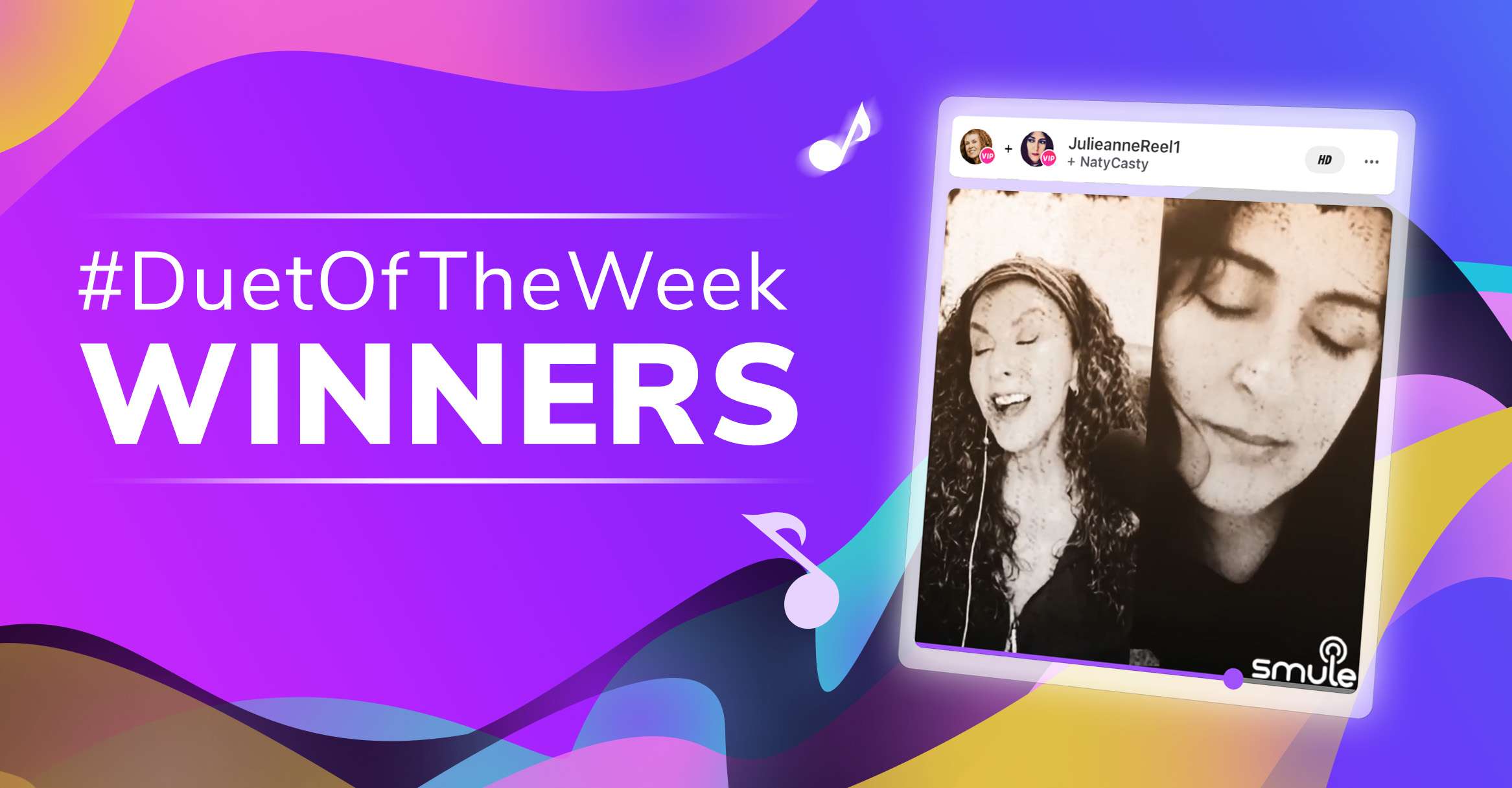 Smule Duet of the Week Winners