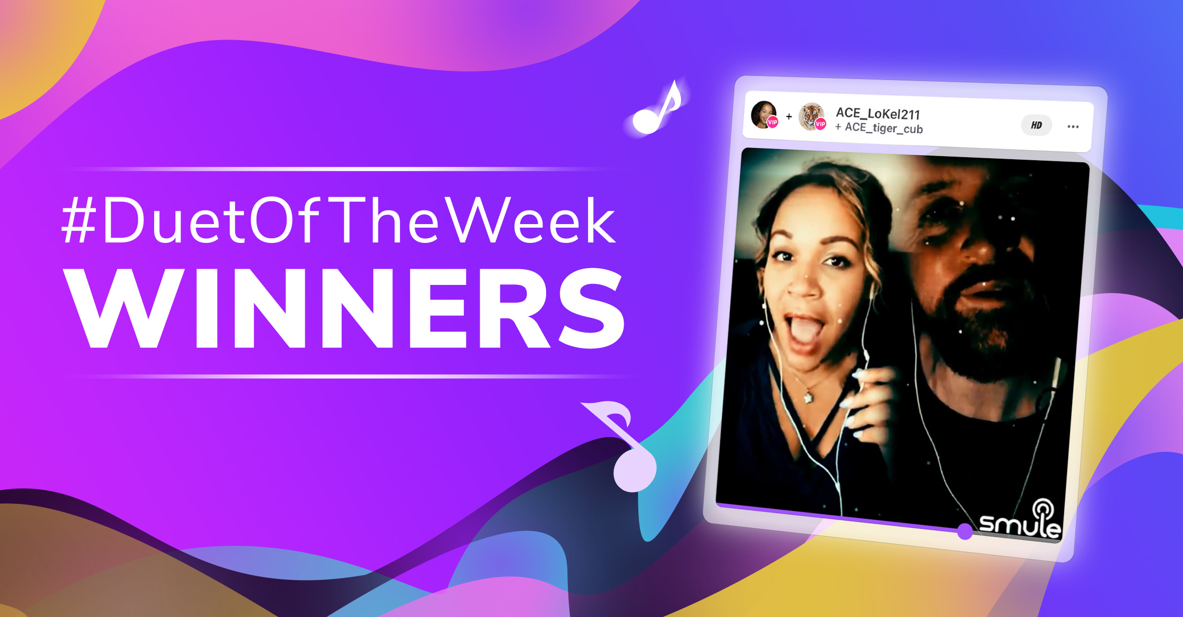 Smule Duet of the Week Winners