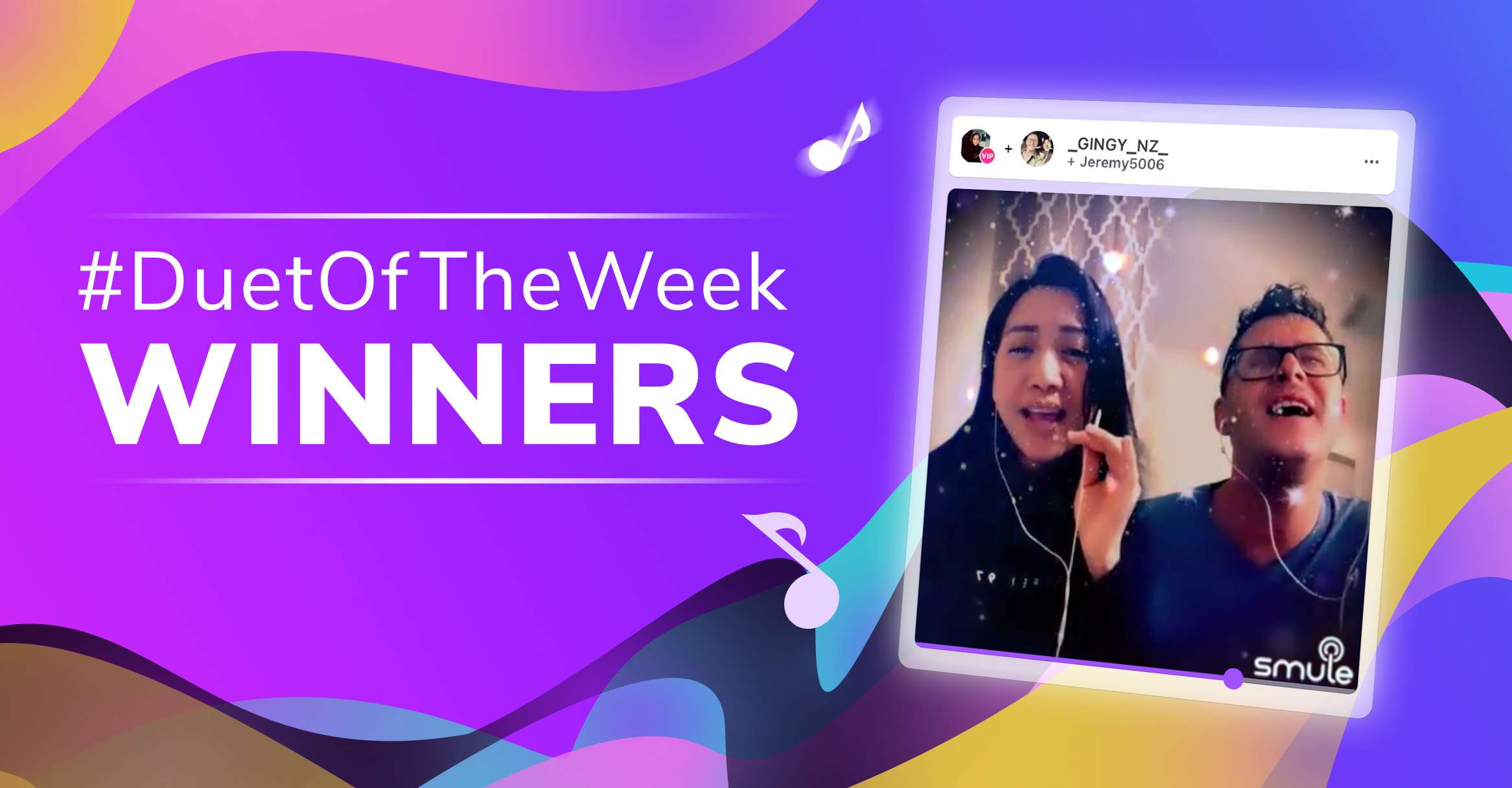 Smule Duet of the Week Winners