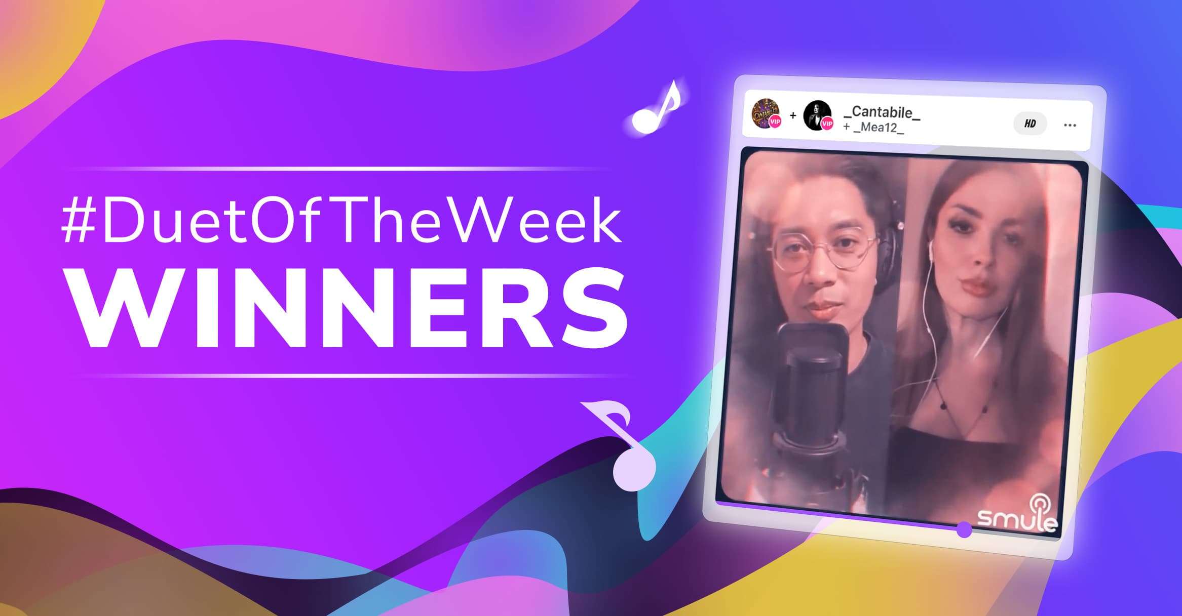 Smule Duet of the Week Winners