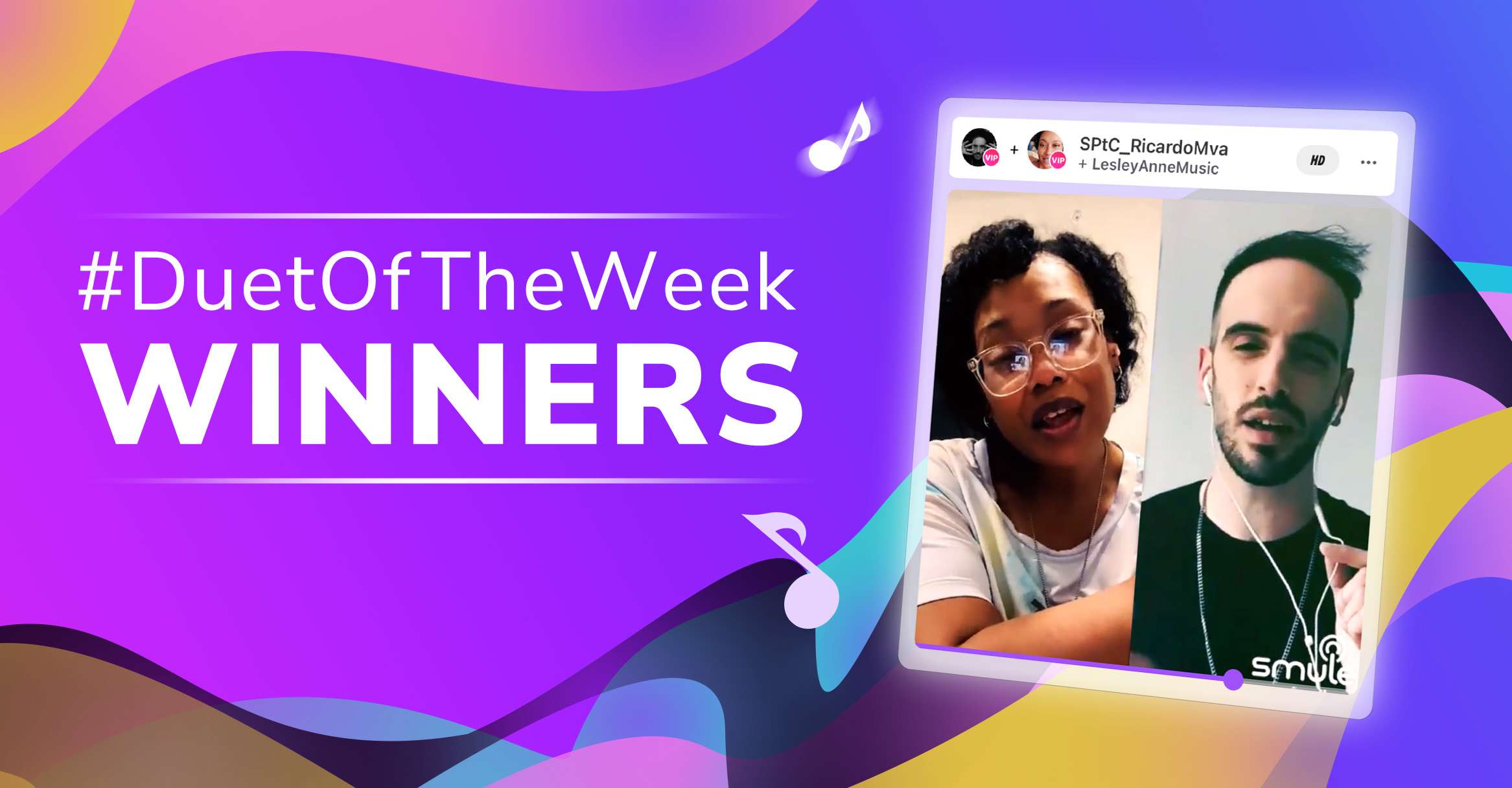 Smule Duet of the Week Winners