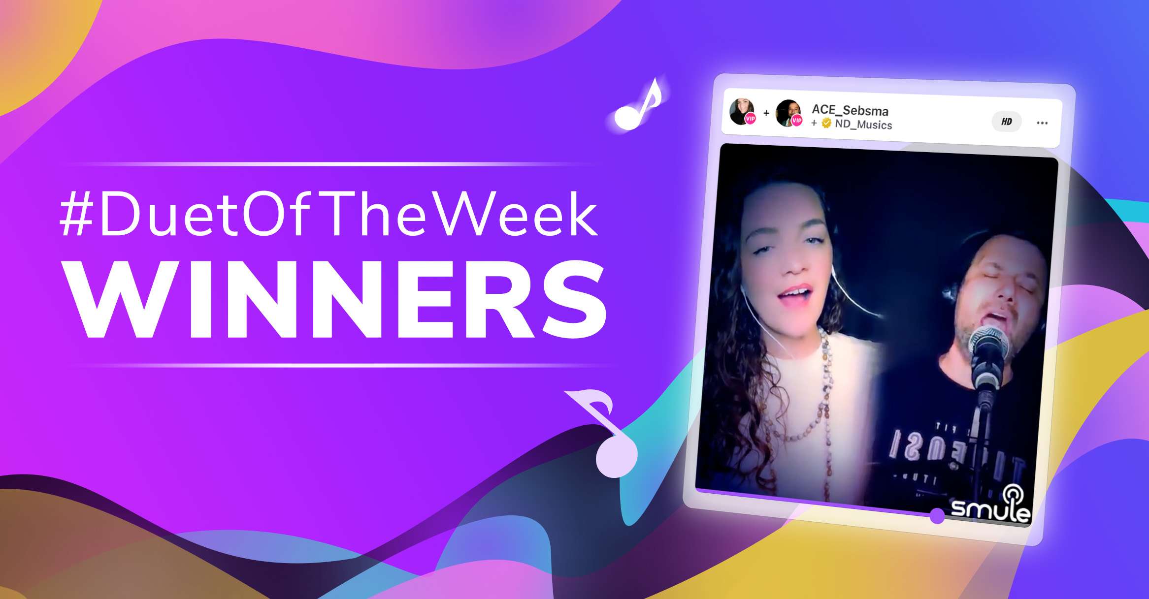 Smule Duet of the Week Winners
