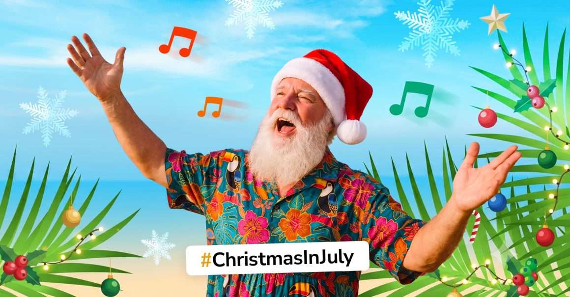 Santa Traded His Sleigh for a Beach Chair: Welcome to Christmas In July